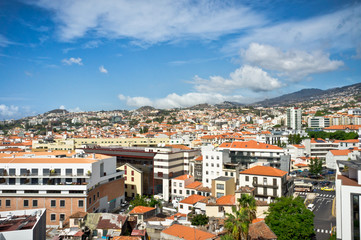 Beautiful view of Funchal, Madeira Island, Portugal