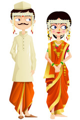 Maharashtrian Wedding Couple