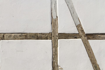 Half timber white wall
