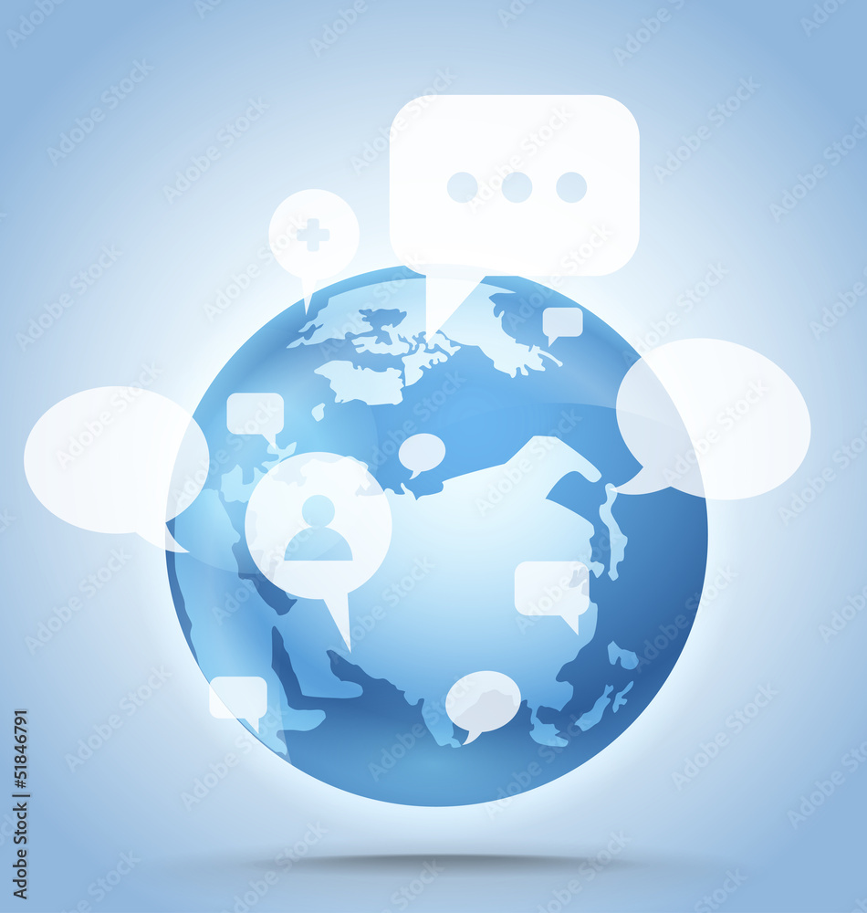 Poster abstract global communication scheme on earth