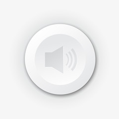 White plastic speaker button