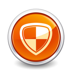 button orange shield