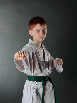 Young Karate Man.