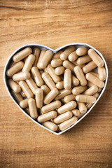 Herbal drug capsules.