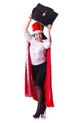 Queen businesswoman in business concept