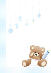 Teddybaby blau