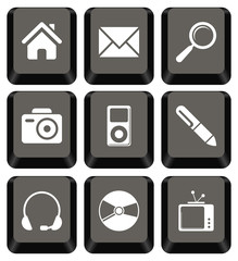 Keyboard icon set