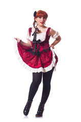 Young woman in traditional german costume