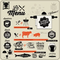Photo sur Plexiglas Poster vintage Conception de restaurants