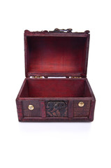 Old chest isolated on the white background