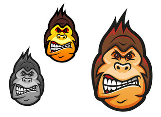 Angry monkey mascot