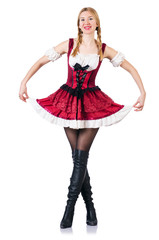 Young woman in traditional german costume