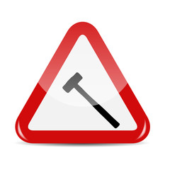 Vector Traffic Sign isolated on white background