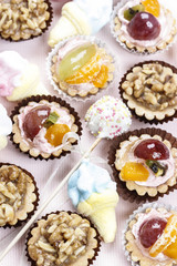Group of cupcakes and other sweet