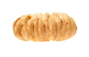 Tasty croissant isolated on the white background. Vector illustr