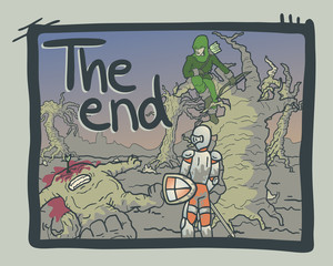 The end comic
