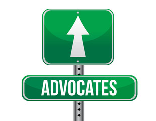 advocates road sign illustration design