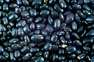 Black beans background.