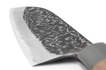 Blade of expensive carbon steel japanese knife