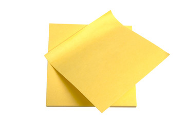 Yellow memo paper