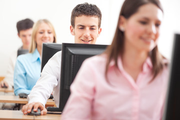 Students in Computer Class