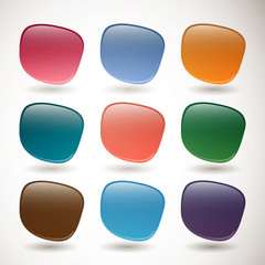 Vector Illustration of Blank Web Buttons for Website or App