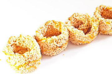 cornflakes with white background