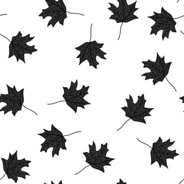 Autumn Leaves Background - Seamless Tile