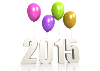 2015 with balloon