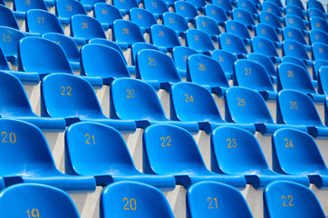 Naklejka premium Seats in a stadium