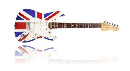 Fototapeta premium E-Gitarre UK-Flaggendesign