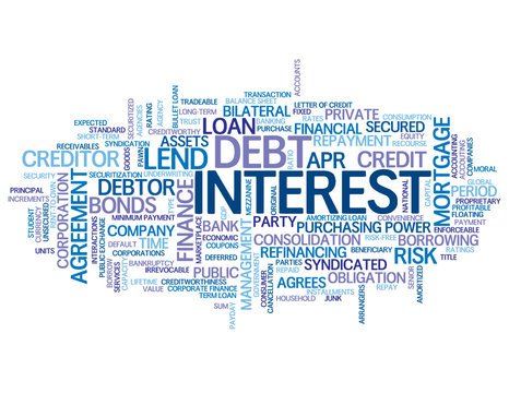 "INTEREST" Tag Cloud (rate credit loan money finance bank debt)