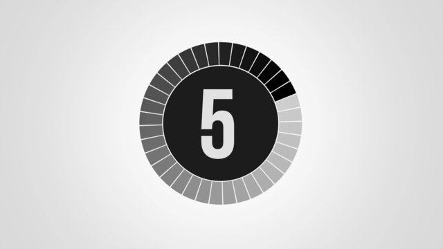 Compte &agrave; rebours 10-0 blanc/noir