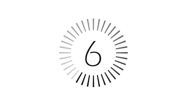 Compte &agrave; rebours fin 10-0 noir
