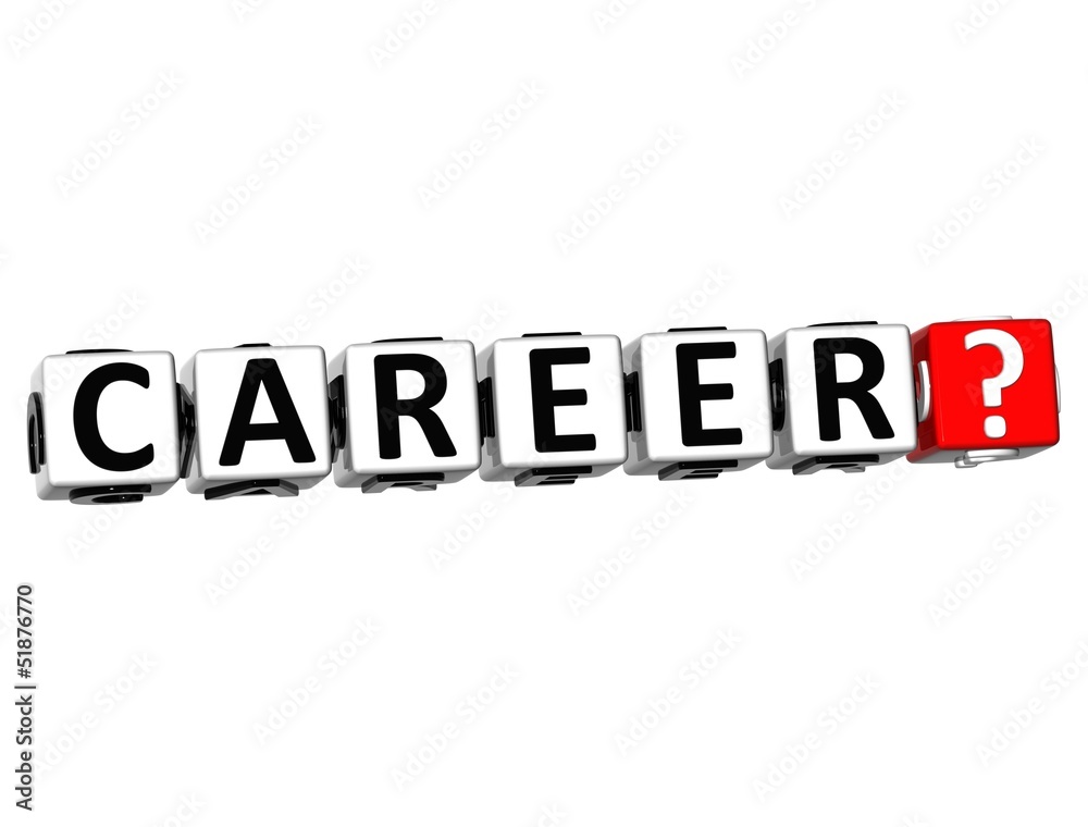 Poster 3d career? button click here block text