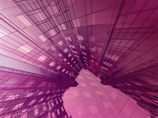 Abstract modern building