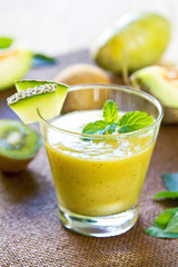 Melon with Kiwi smoothie