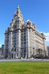 Fototapeta na wymiar Royal Liver Building - Liverpool, United Kingdom