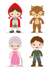little red hood characters from tale