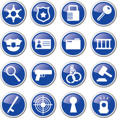 police icon set