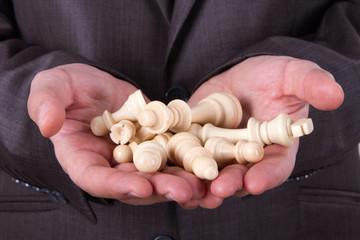 Chess Pieces on Hand