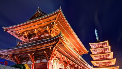 Fototapeta na wymiar Sensoji Temple in Tokyo