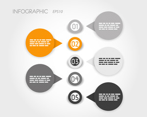 grey and striped infographic rings