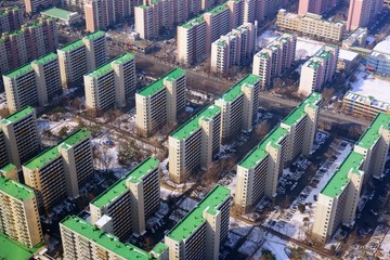 Naklejka premium Apartments in Seoul