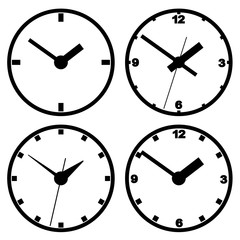 Wall mounted digital clock.