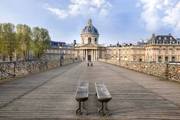 Fotobehang Parijs Pont des arts Institut de France © PUNTOSTUDIOFOTO Lda