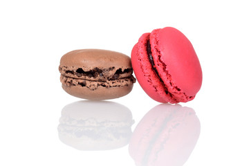 chocolate and raspberry macaroons