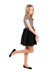 Fototapeta premium girl child with black and white dress