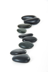 Massage Stones in a Row