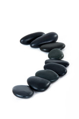 Massage Stones in a Row